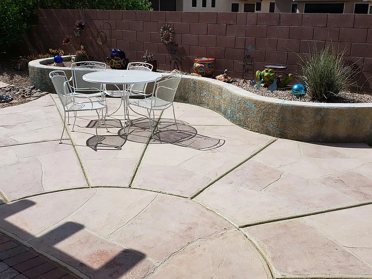 Custom Sunflower Design Patio