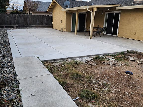 Low maintenance backyard