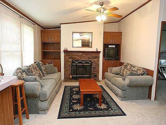 Living room with fireplace...