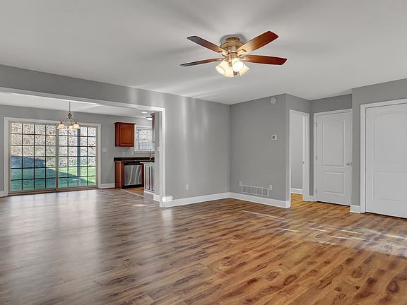 Large living room that's connected to the dining room.