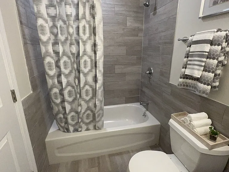 View of decorated bathroom