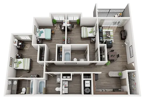 Floor plan 3x3A- Entire Unit