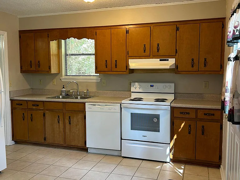 Kitchen from breakfast/eating area