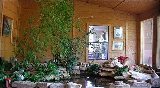 Fish pond entrance
