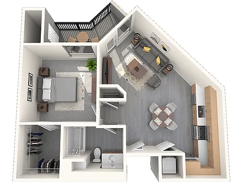 Floor plan Vive on the Park - Loma
