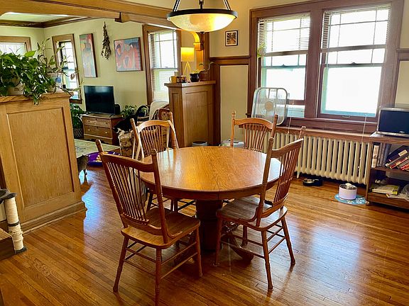 Classic hardwood floors and built-ins.