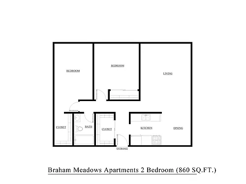 Floor plan Two Bedroom