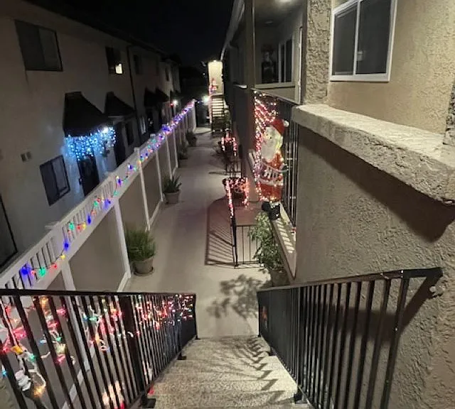 Courtyard at Christmas Time