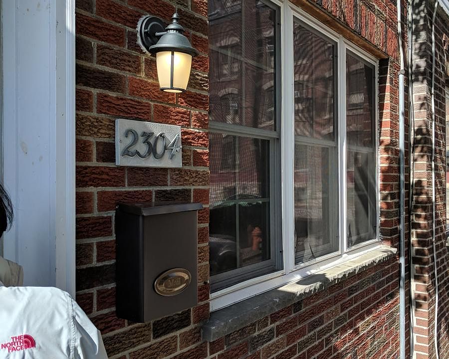 front door and window