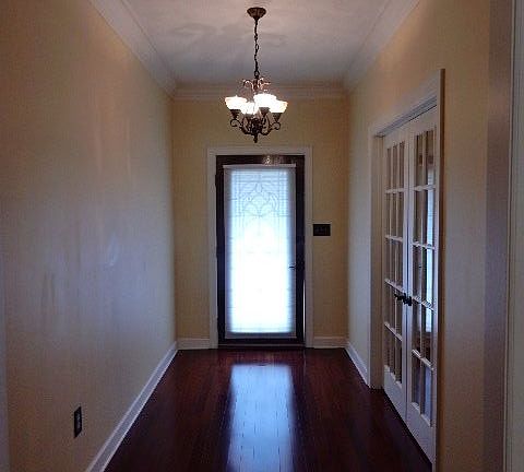 Formal foyer, wood floors