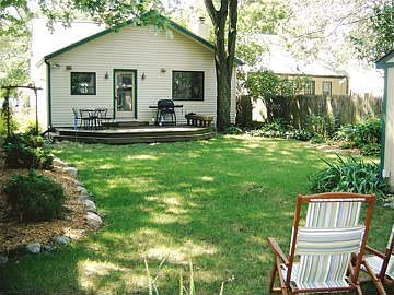 Beautiful fenced-in back yard
