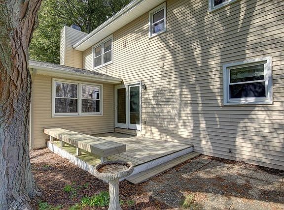 Great views of backyard from deck or patio