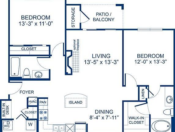Spacious floor plan