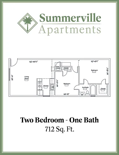Floor plan 2 Bed - Renovated
