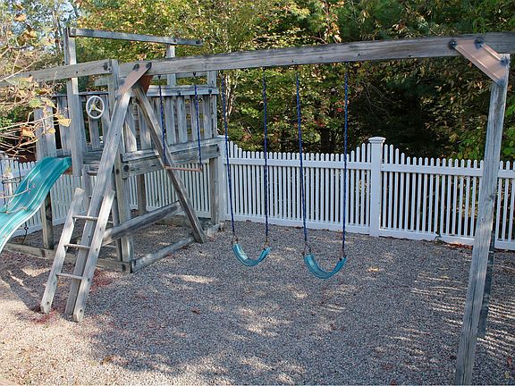 Fenced in play yard