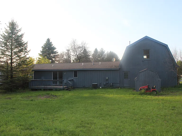 Back view of house