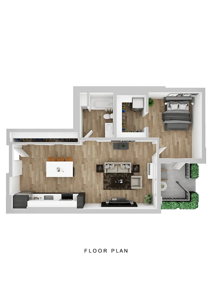 Floor plan Broadrock - 1 Bed D1