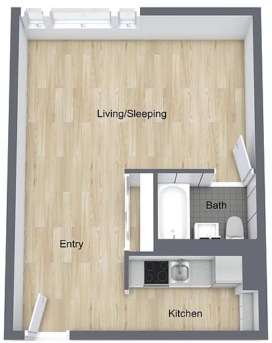 Floor plan Alcove Efficiency