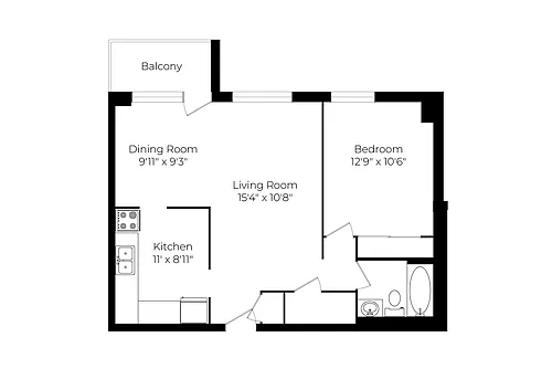 Floor plan 208
