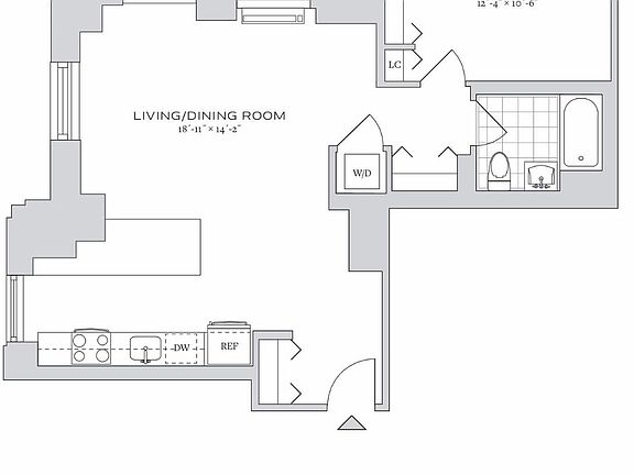 2nd image of 70 Pine St APT 3702