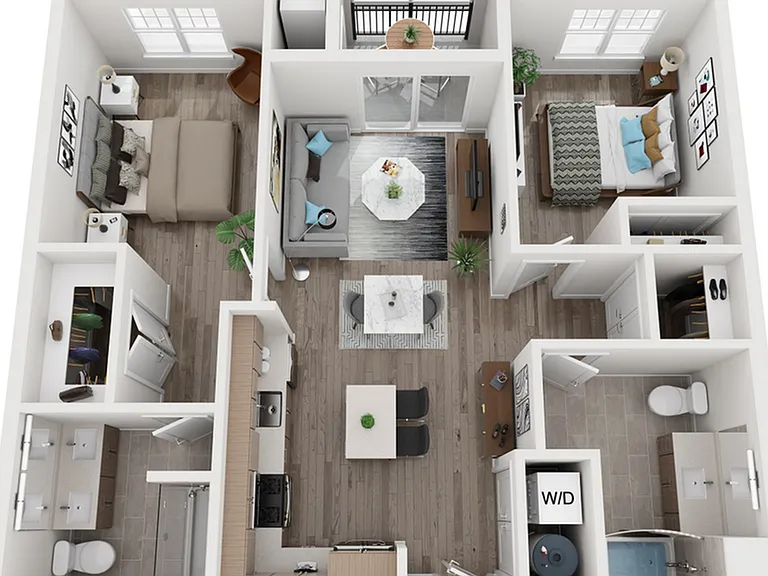 Explore this stylish two-bedroom apartment, crafted for modern living. Explore this stylish two-bedroom apartment, crafted for modern living.