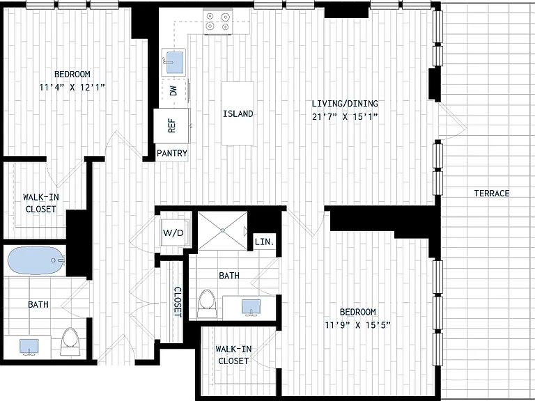 B7 floor plan The Smith