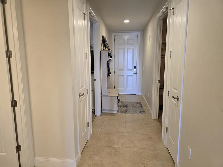 Front entrance left and right 2 bedrooms