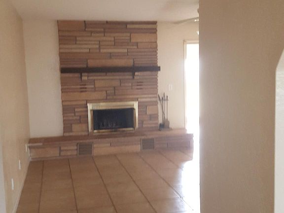 view from front entrance of the fire place