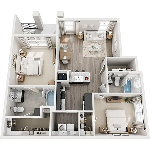 Floor plan 2C