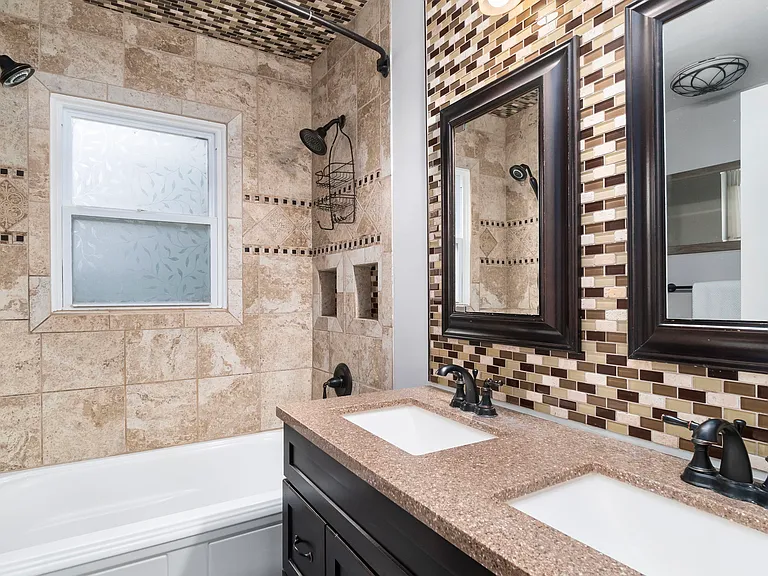 Full size bath on main floor.