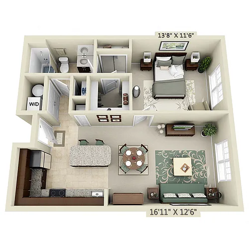 Floor plan A1C