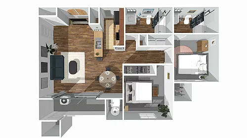 Floor plan 2x2a