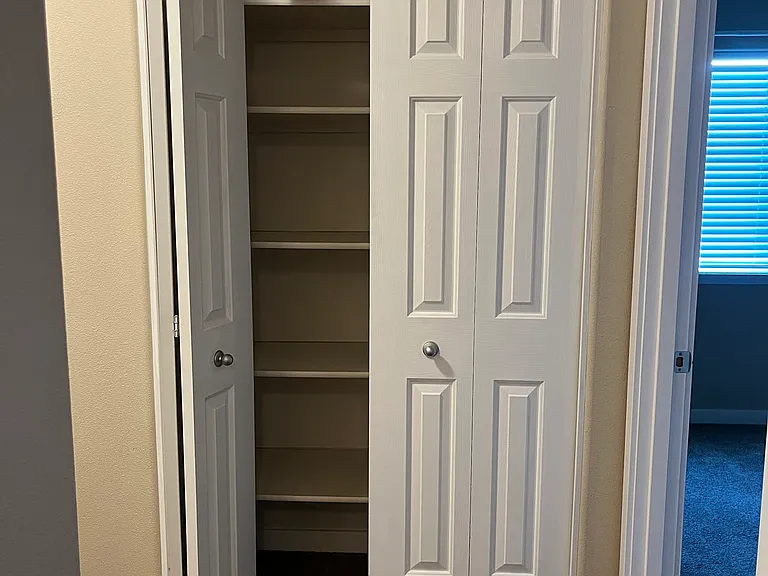 Upstairs hall closet.