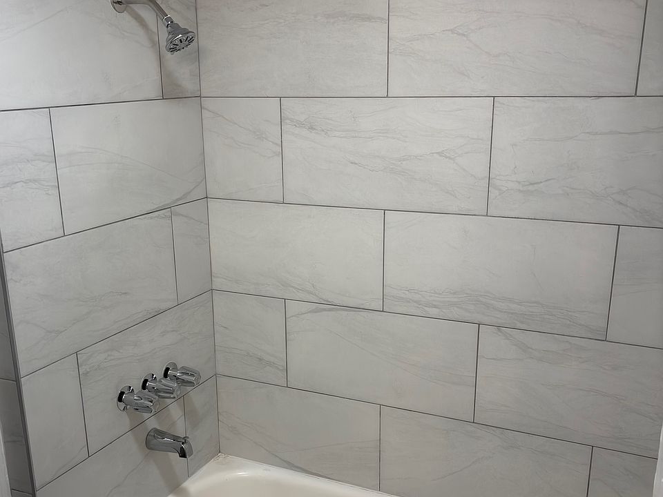 New tiled shower enclosure