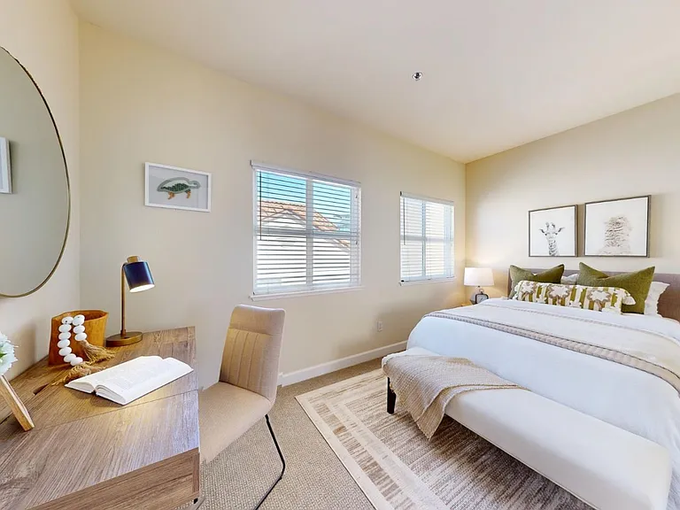Second bedroom with double closets.
