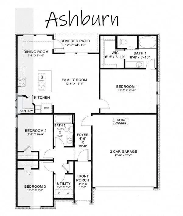 Floor plan 3 Bedroom