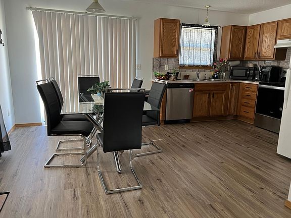 Sample furnishings and updates in progress to flooring and appliances