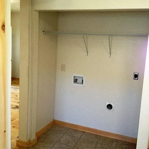 washer/dryer hookup in kitchen