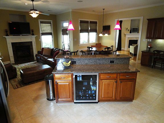 Kitchen opens onto Hearth Room