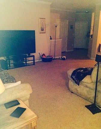 living room from dining