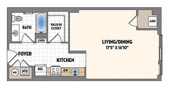 Floor plan S6AW WDU 80%