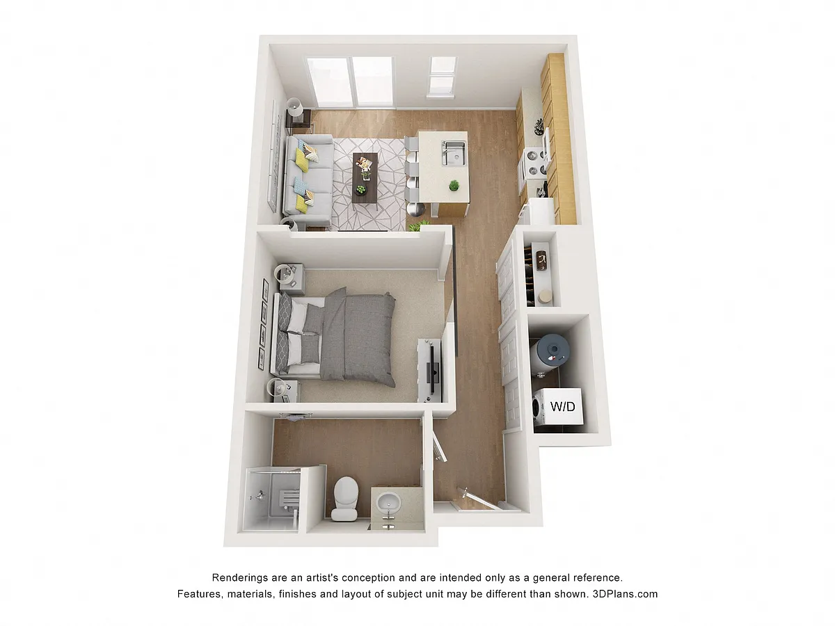 Floor plan Urban One Bedroom