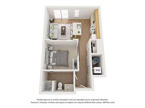 Floor plan Urban One Bedroom