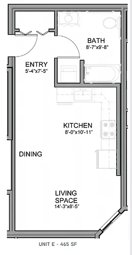 Floor plan Studio