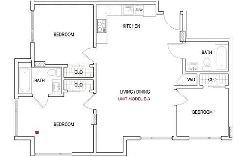 Floor plan Model E-3