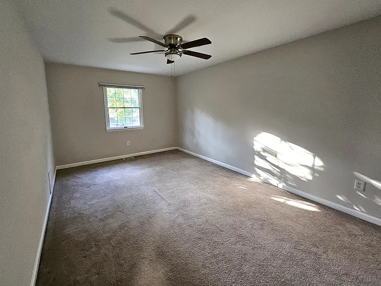 Spacious primary bedroom