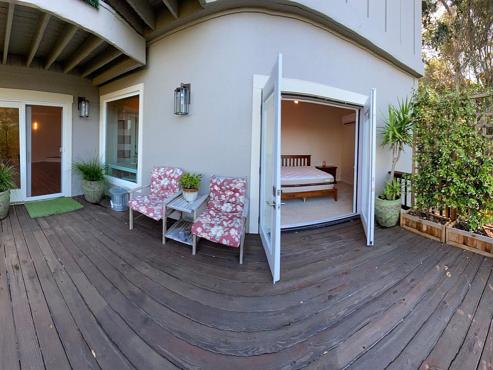 wide angle view of deck - morning coffee, virtual work area, outdoor meals. cocktails...
