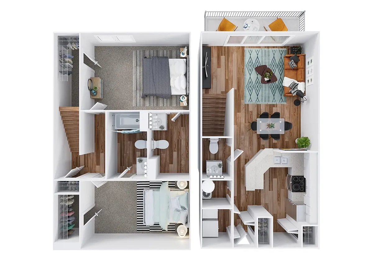 Floor plan Haven (Townhome)