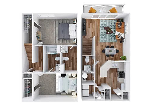 Floor plan Haven (Townhome)