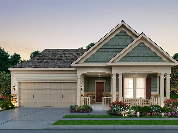 Abbeyville Exterior Rendering - Elevation 4 at Montebello in Sterling, VA.